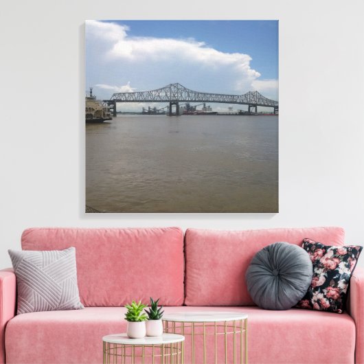 Horace Wilkinson Bridge Canvas Afdrukken (Insitu (Woonkamer))