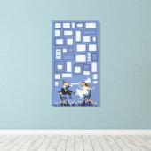 HORAH CHAIR Wedding Sign-In Guest Memory Board Canvas Afdruk (Insitu (Houten vloer))