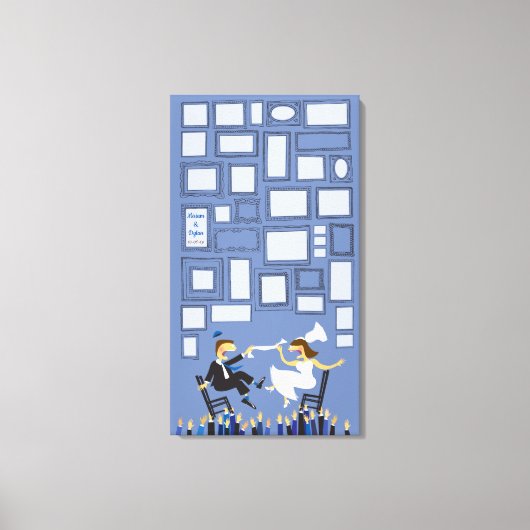 HORAH CHAIR Wedding Sign-In Guest Memory Board Canvas Afdruk (Voorkant)