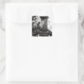 Horatio Alger's graf in Natick, Massachusetts Vierkante Sticker (Tas)