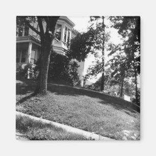 Horatio Alger's huis in Natick, Massachusetts Magneet