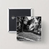 Horatio Alger's huis in Natick, Massachusetts Vierkante Button 5,1 Cm (Voorkant /achterkant)