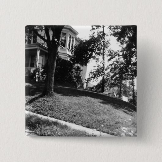 Horatio Alger's huis in Natick, Massachusetts Vierkante Button 5,1 Cm (Voorkant)