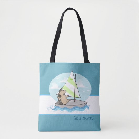 Horatio de Hedgel- Sail Away Tote Bag (Voorkant)