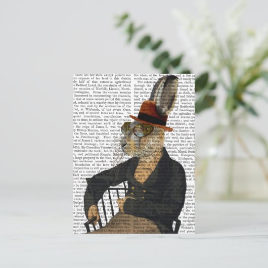 Horatio Hare op voorzitter Briefkaart (Staand voorkant)