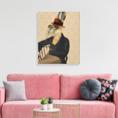 Horatio Hare op voorzitter Canvas Afdruk (Insitu (Woonkamer))