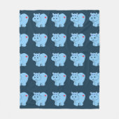Horatio Hippo - Kinderen Fleece Deken (Voorkant)