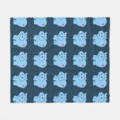 Horatio Hippo - Kinderen Fleece Deken (Voorkant (Horizontaal))