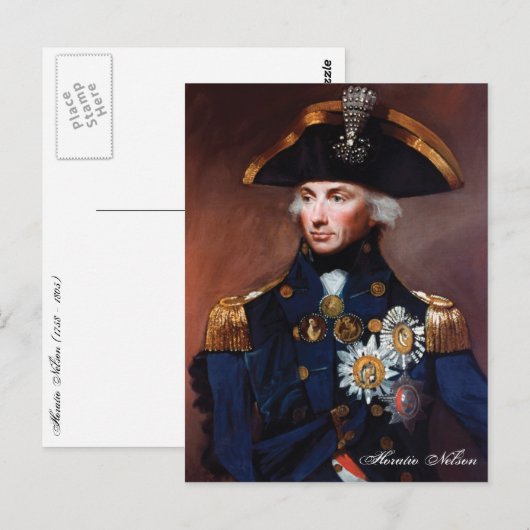 Horatio Nelson Briefkaart (Voorkant / Achterkant)