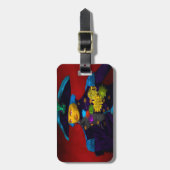 Horatio Nelson Pop Art Bagagelabel (Voorkant verticaal)