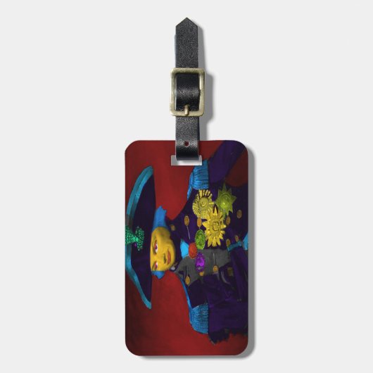 Horatio Nelson Pop Art Bagagelabel (Voorkant verticaal)