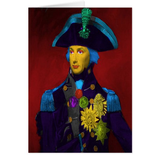 Horatio Nelson Pop Art Birthday Card (Voorkant)