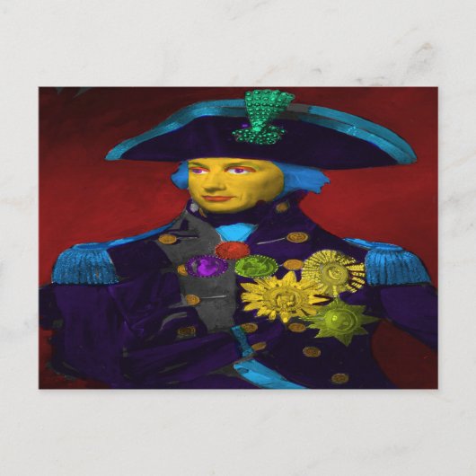 Horatio Nelson Pop Art Briefkaart (Voorkant)