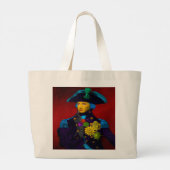 Horatio Nelson Pop Art Large Canvas tas (Achterkant)