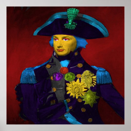 Horatio Nelson Pop Art Poster (Voorkant)