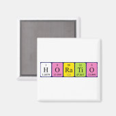 Horatio periodiek table name magnet (Voorkant / Achterkant)