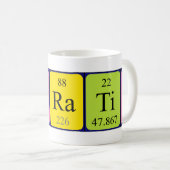 Horatio periodieke tabel naam mok (Voorkant rechts)