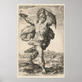 Horatius Cocles, Hendrik Goltzius The Roman Heroes Poster (Voorkant)