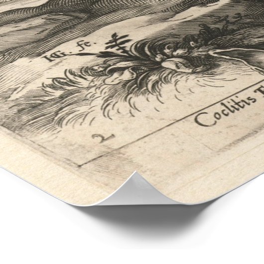 Horatius Cocles, Hendrik Goltzius The Roman Heroes Poster (Hoek)