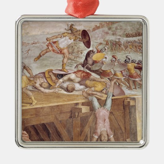 Horatius Cocles op de Subliciaanse brug Metalen Ornament (Voorkant)