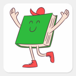 Horay Book Express Vierkante Sticker