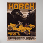 HORCH Automobile Adverteren Poster (Voorkant)