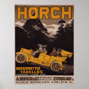 HORCH Automobile Adverteren Poster