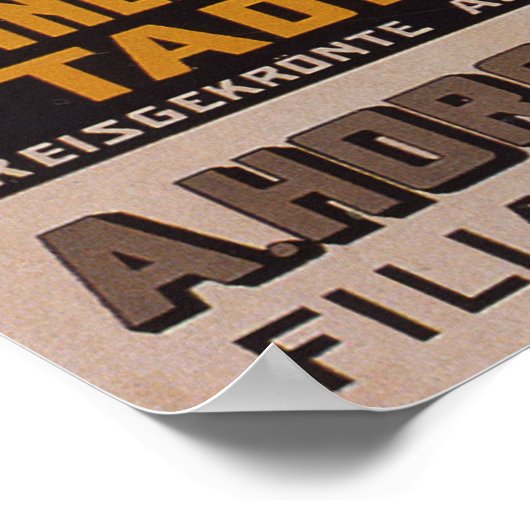 HORCH Automobile Adverteren Poster (Hoek)