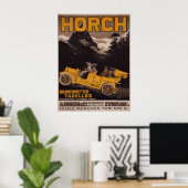 HORCH Automobile Adverteren Poster (Thuiskantoor)