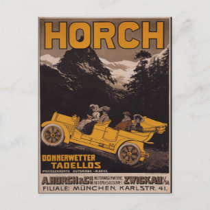 HORCH Automobile Briefkaart