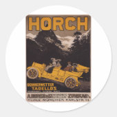 HORCH Automobile Ronde Sticker (Voorkant)