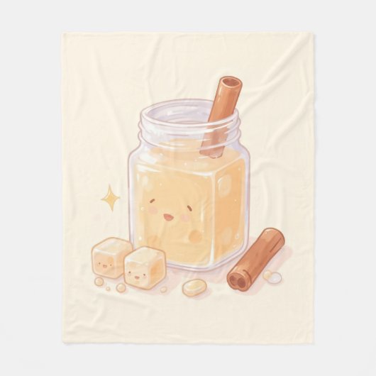 Horchata Fleece Deken (Voorkant)