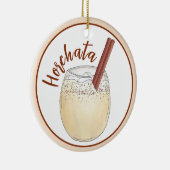 Horchata Orxata Mexicaanse Drink Beverage Keramisch Ornament (Rechts)