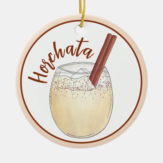 Horchata Orxata Mexicaanse Drink Beverage Keramisch Ornament (Voorkant)