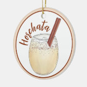 Horchata Orxata Mexicaanse Drink Beverage Keramisch Ornament (Links)