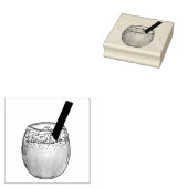 Horchata Orxata Mexicaanse Drink Beverage Rubberstempel (Gestempeld)