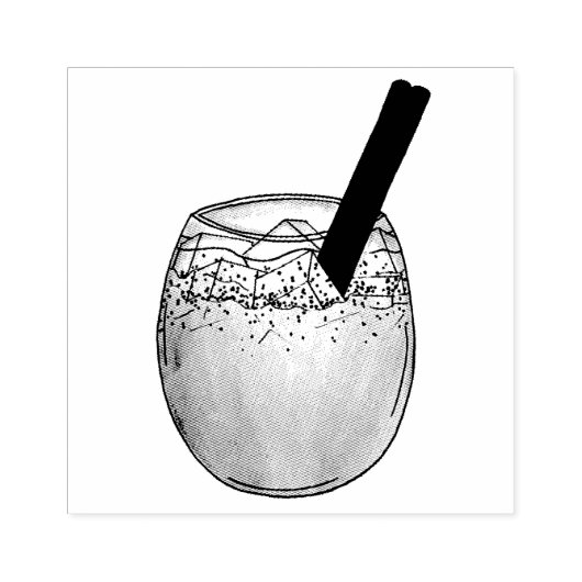 Horchata Orxata Mexicaanse Drink Beverage Rubberstempel (Afrduk)