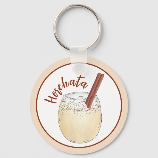 Horchata Orxata Mexicaanse Drink Beverage Sleutelhanger (Voorkant)