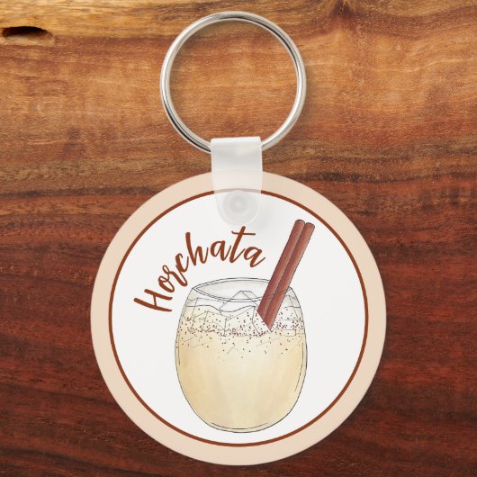 Horchata Orxata Mexicaanse Drink Beverage Sleutelhanger (Achterkant)