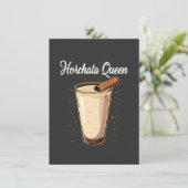 Horchata Queen Mexicaanse Drink Informatiekaartje (Staand voorkant)