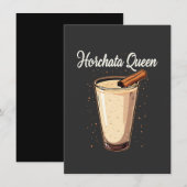 Horchata Queen Mexicaanse Drink Informatiekaartje (Voorkant / Achterkant)