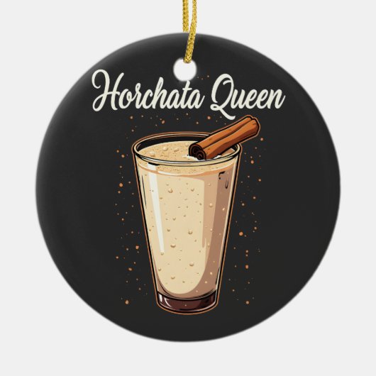 Horchata Queen Mexicaanse Drink Keramisch Ornament (Voorkant)