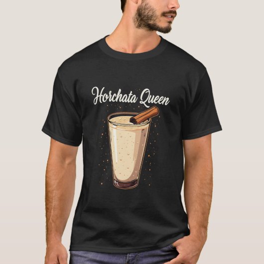 Horchata Queen Mexicaanse Drink T-shirt (Voorkant)
