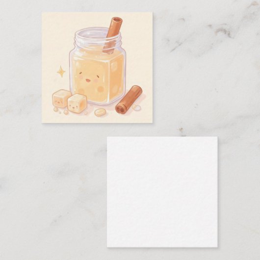 Horchata Vierkante Visitekaartje (Voorkant / Achterkant)