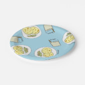 Horchata y Pupusas Paper Borden Papieren Bordje (Gekanteld)