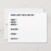 Horde Night Party Kaart (Achterkant)