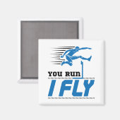 Hordles Track en Field You Run I Fly Magneet (Voorkant / Achterkant)