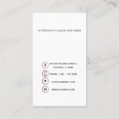 Horecabedrijf Photo Professional Visitekaartje (Achterkant)