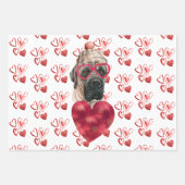 Horen Engels Mastiff Hondenliefhebber Valentijns G Inpakpapier Vel (Voorkant)