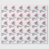 Horen Funny Valentijn Cupid Gnome Pattern Cadeaupapier (Vlak)